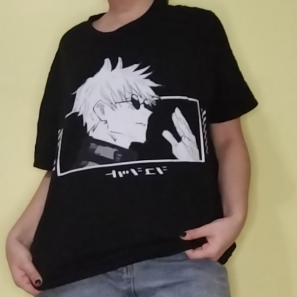 Black Large Gojo Satoru Hot Topic Tshirt - Picture 1 of 2